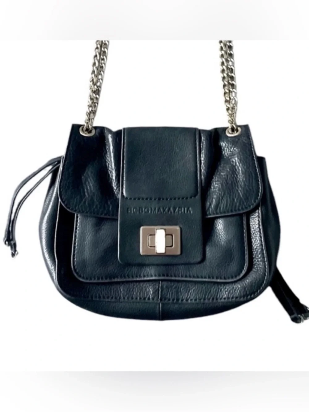 BCBGMaxAzria Leather Chain-Handle Shoulder Bag